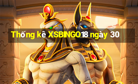 Thống kê XSBINGO18 ngày 30