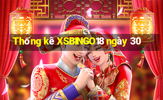 Thống kê XSBINGO18 ngày 30