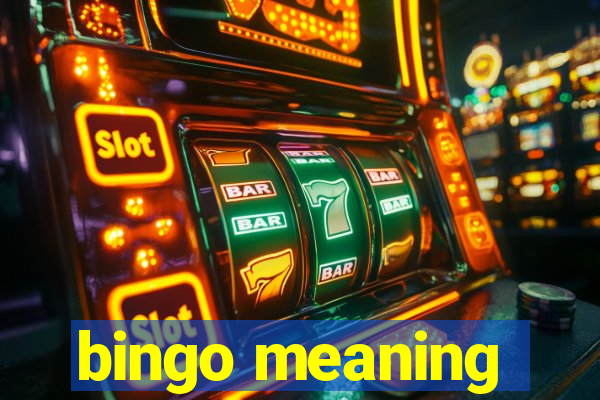 bingo meaning