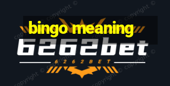 bingo meaning