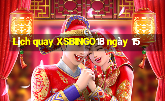 Lịch quay XSBINGO18 ngày 15